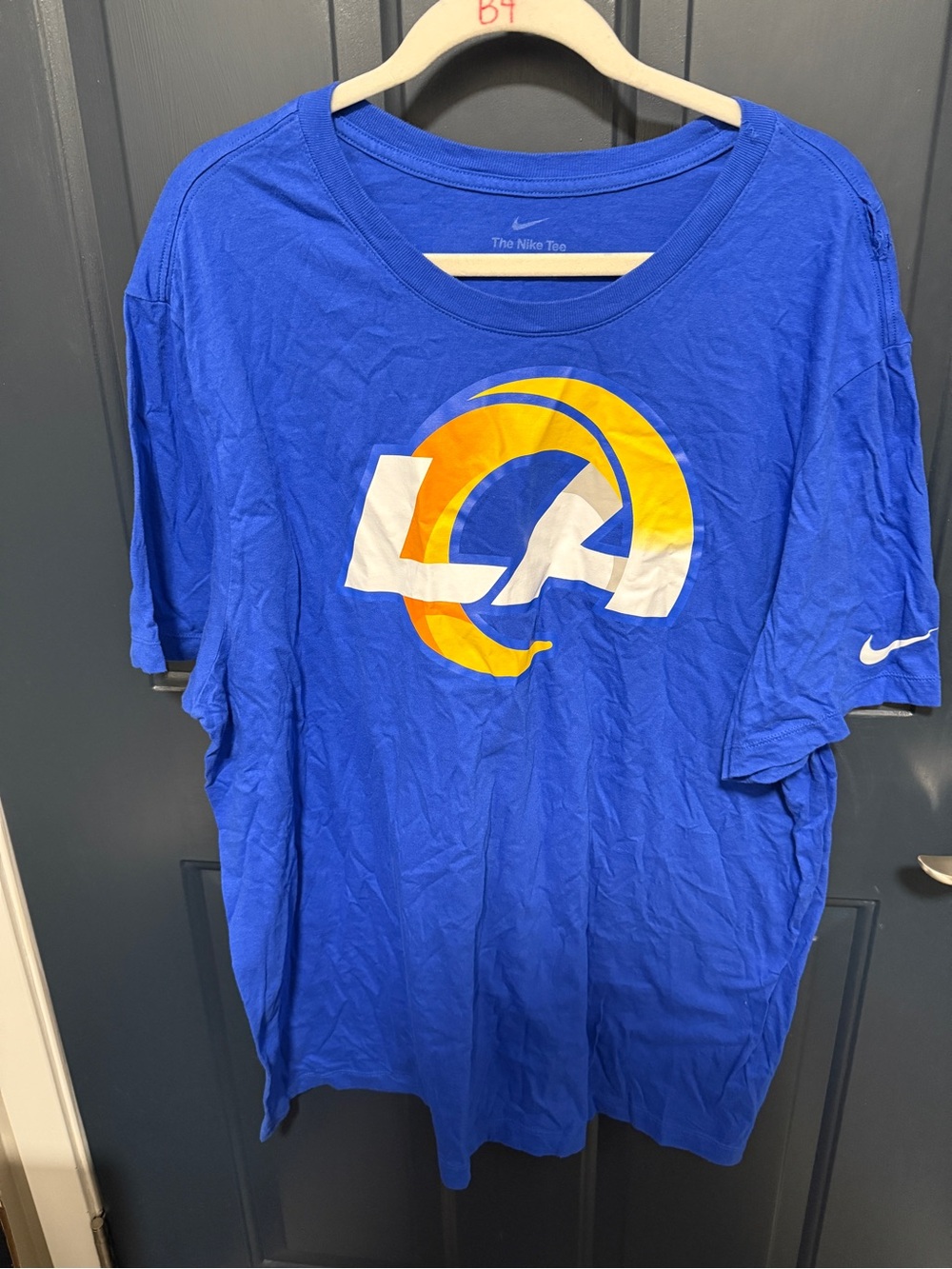 Nike Men’s Royal Blue LA Rams Graphic Short Sleeve Tee